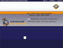 Tablet Screenshot of chicagolandwaterproofingpros.com